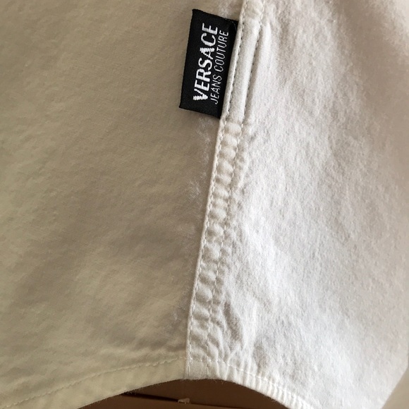 Versace 💎Men's White Shirt Long Sleeves XL /US:M - Picture 7 of 8